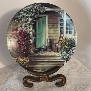 Maurice Harvey "The Wooden Butter Churn" Collector Plate